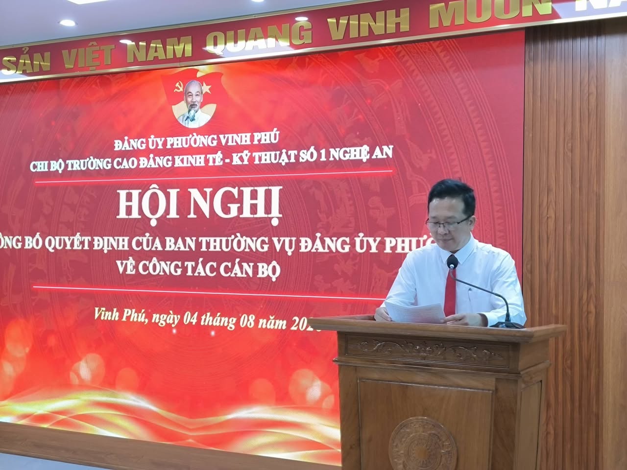 Phát biểu nhận nhiệm vụ