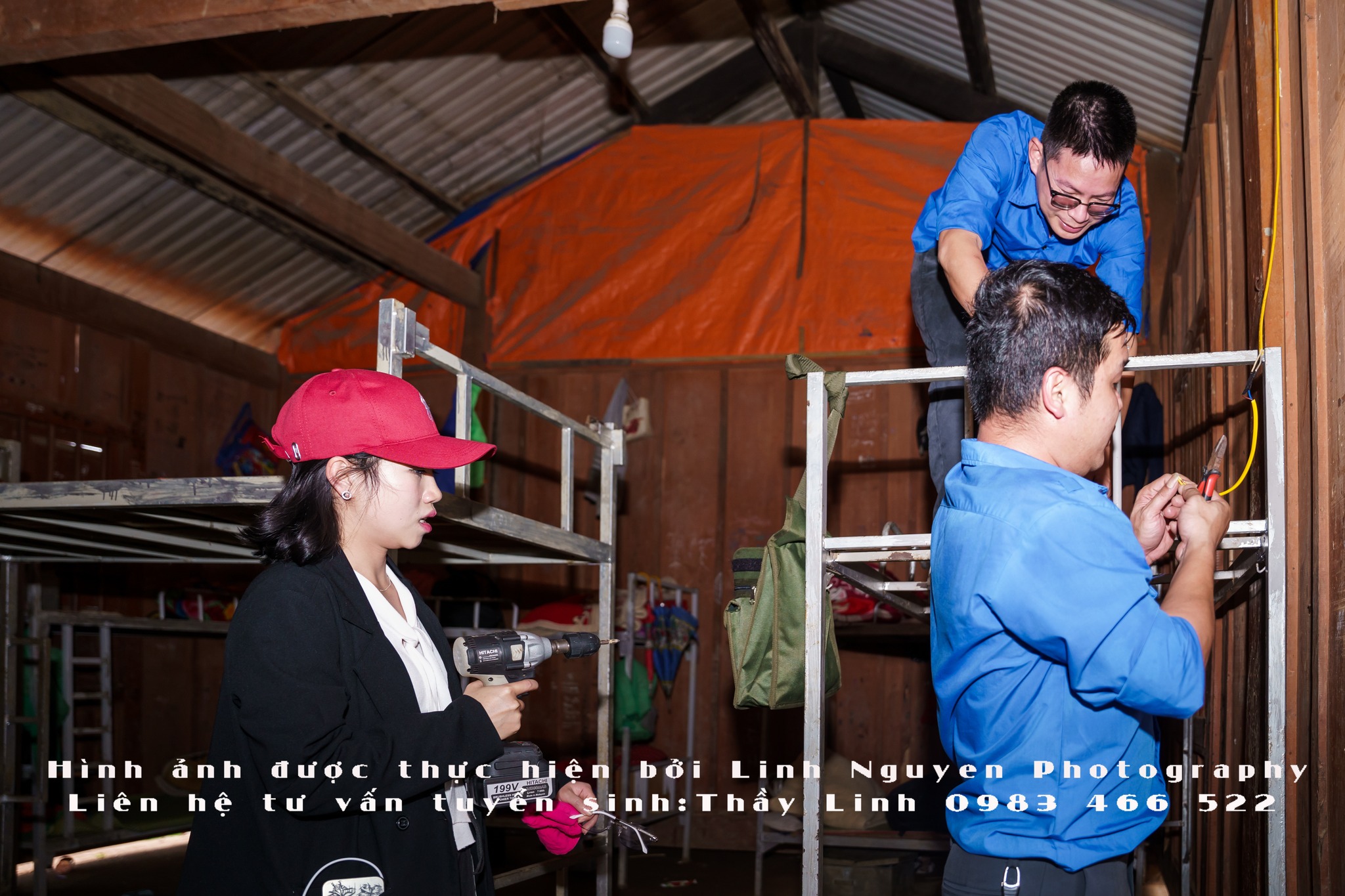 Sửa chữa, lắp điện cho ký túc xá học sinh trường TH&THCS Nậm Càn, Kỳ Sơn